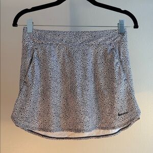 Nike Big Girls Black and White Patterned Skort